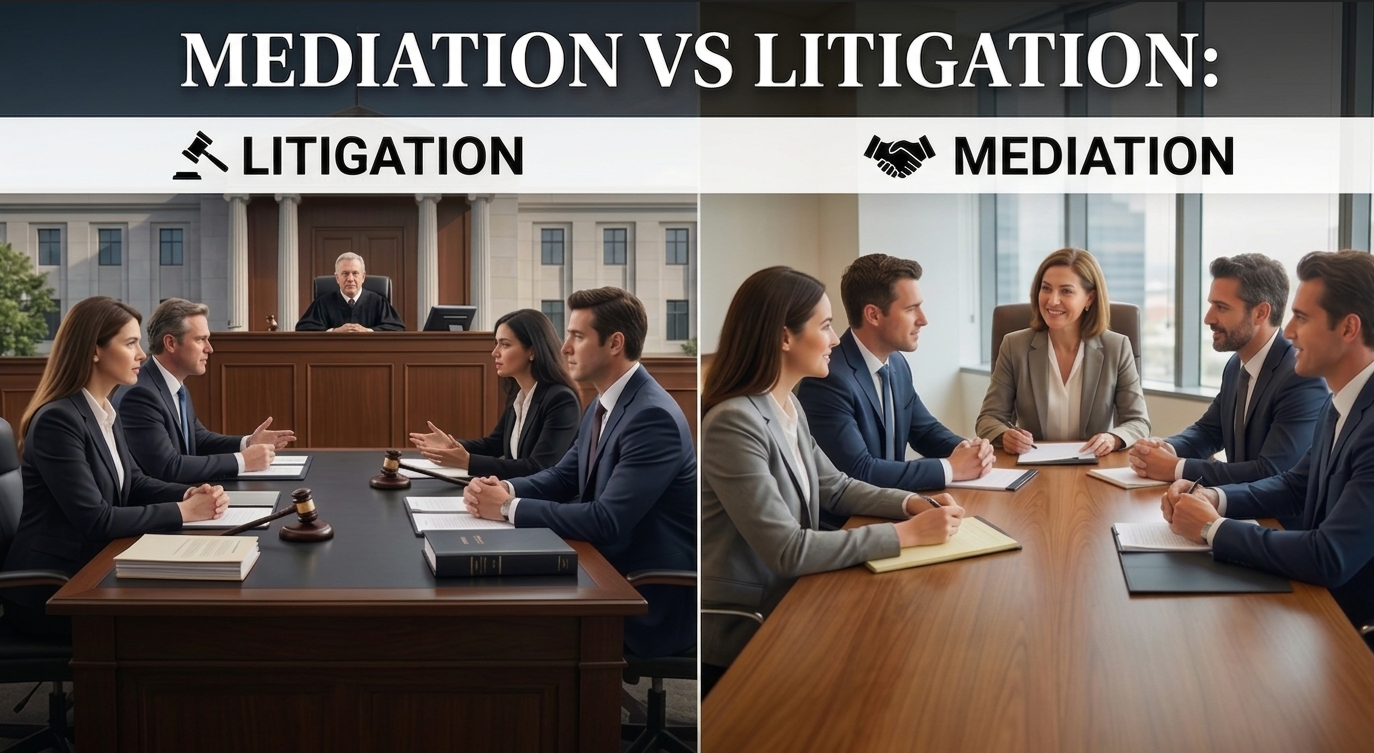 Mediation vs Litigation: Which Is the Better Way to Resolve a Dispute? - Mediation and conflict resolution insights